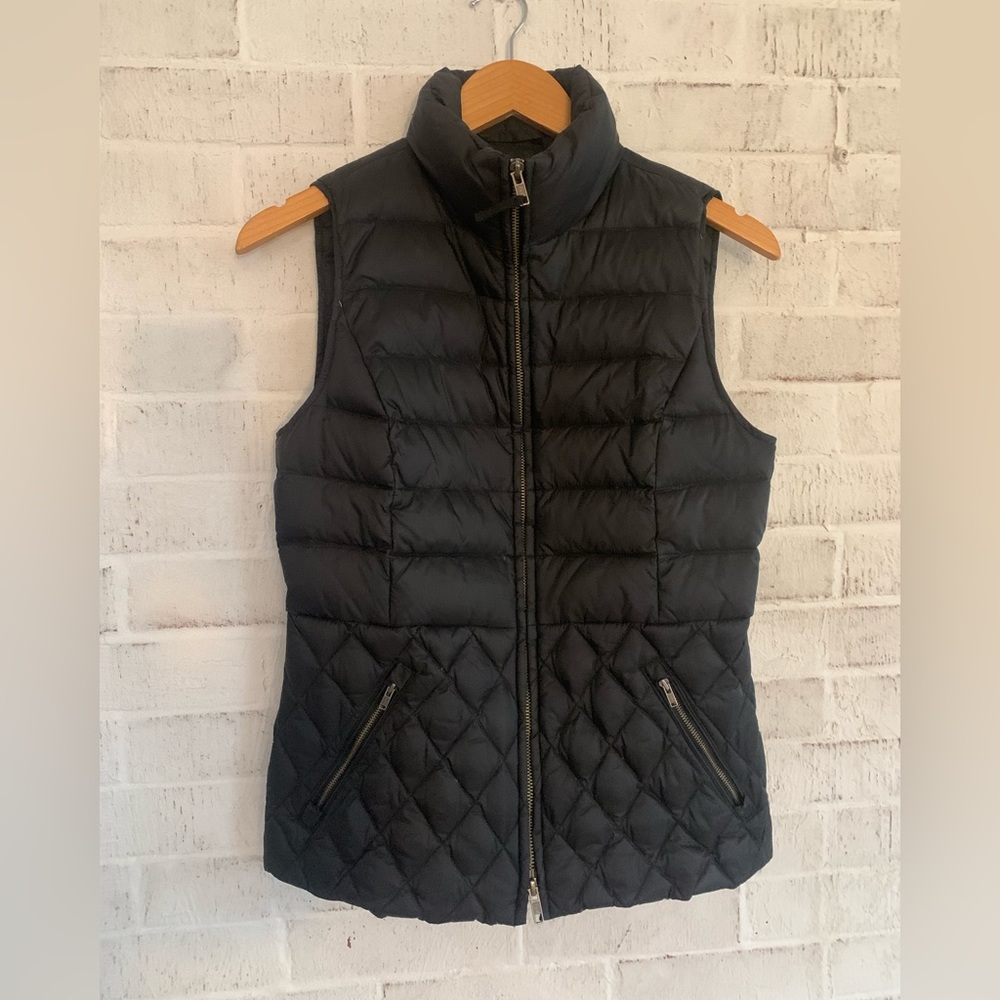 Talbots Black Puffer Vest Size XS